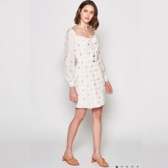 marlette mini dress Marleen Sequin Pearl Bow Mini Dress